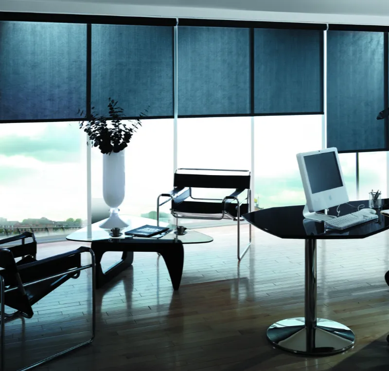 Blackout blinds Dubai used in quiet office