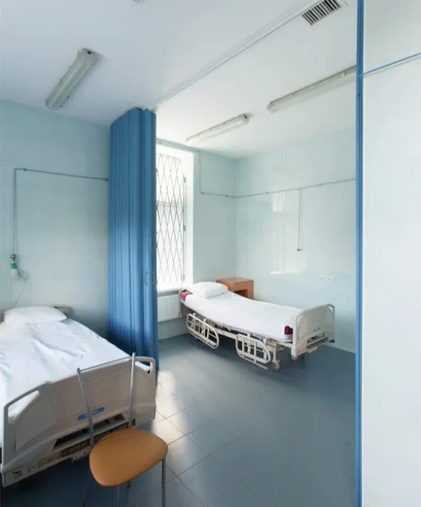 Fireproof hospital curtains
