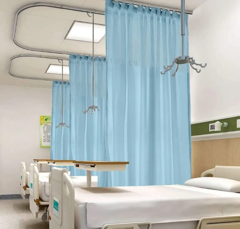 Hospital isolation curtains