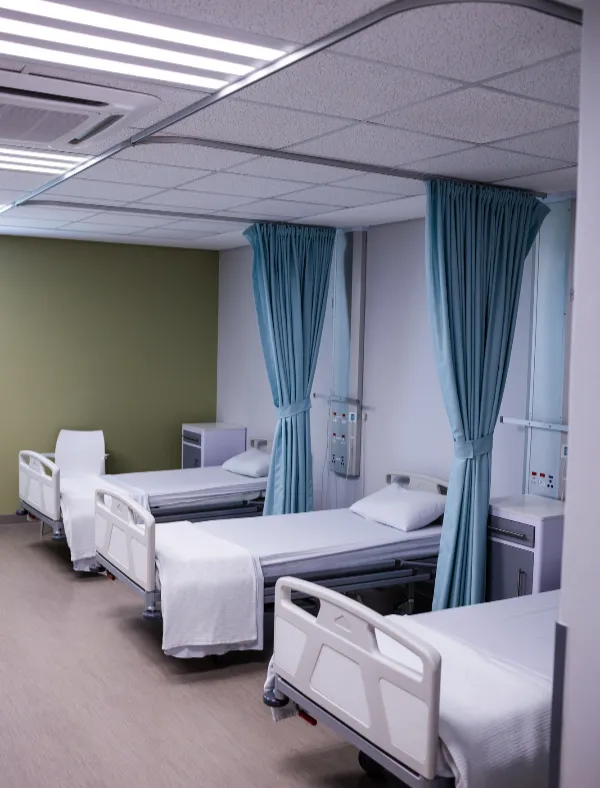 Hospital ward curtains