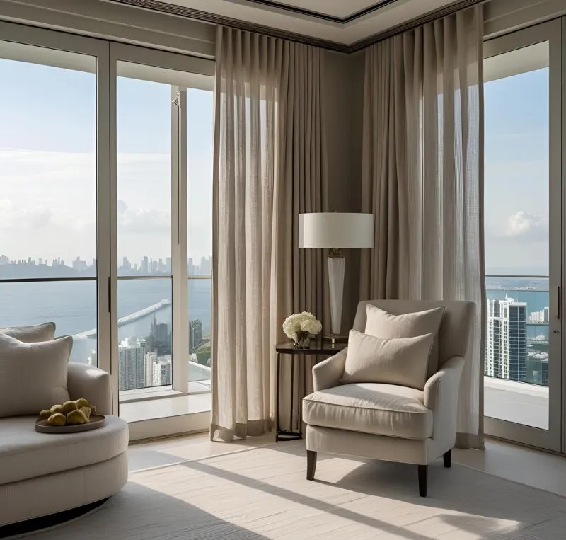 Linen curtains near me Dubai