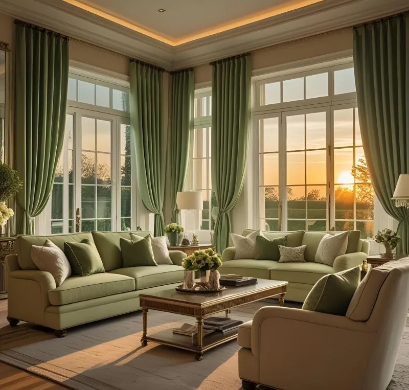 Linen designer curtains Dubai