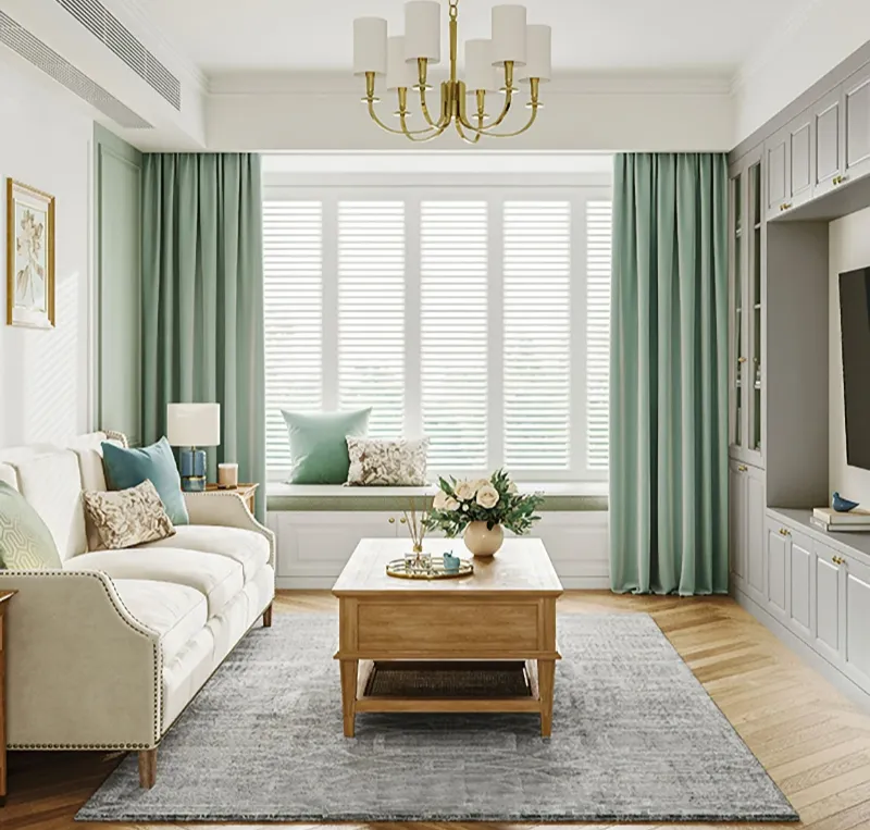 Modern drapes for living room Dubai