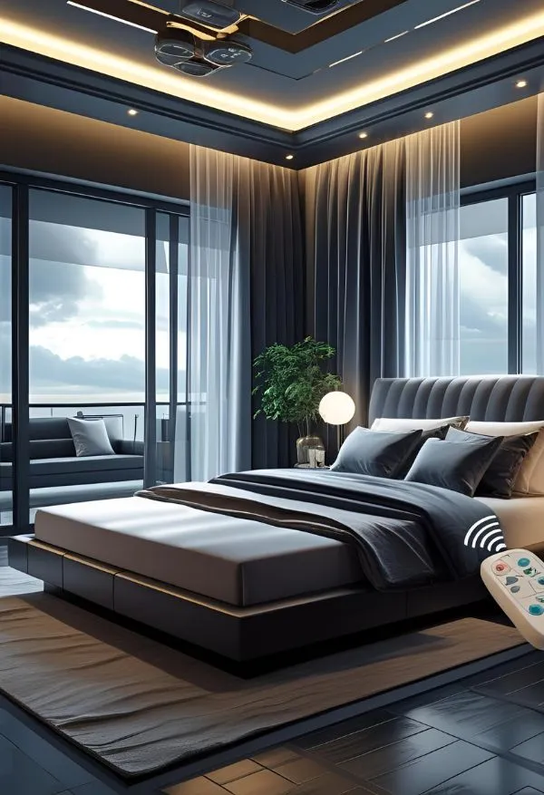 Motorized curtains for villas Dubai