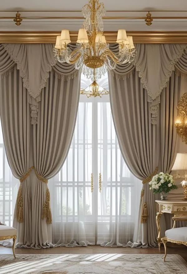 Motorized linen curtains Dubai