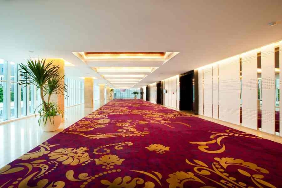 red carpet is lying in dubai offices