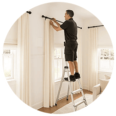 curtain installation Dubai