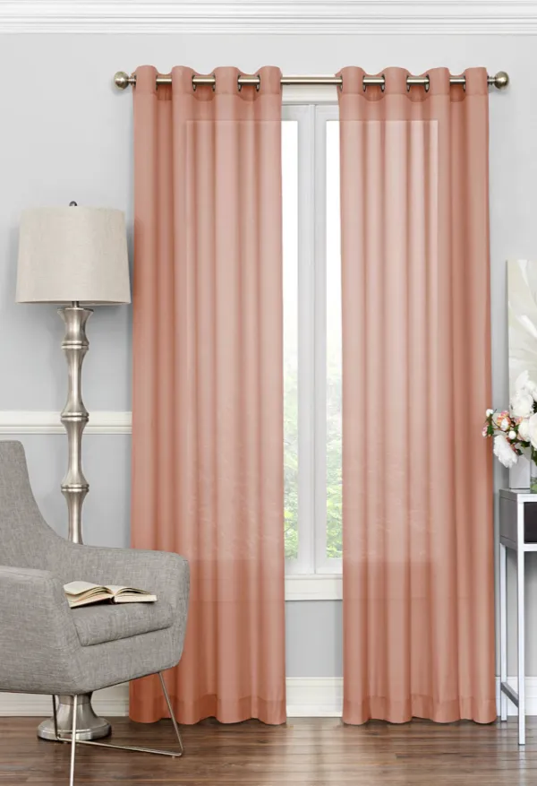 Sheer layered curtains Dubai