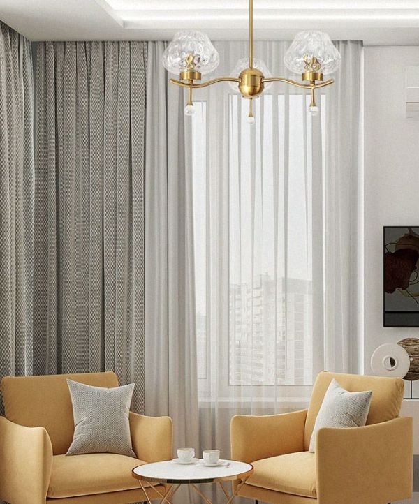 Luxury White Blackout Curtains in Dubai Villa