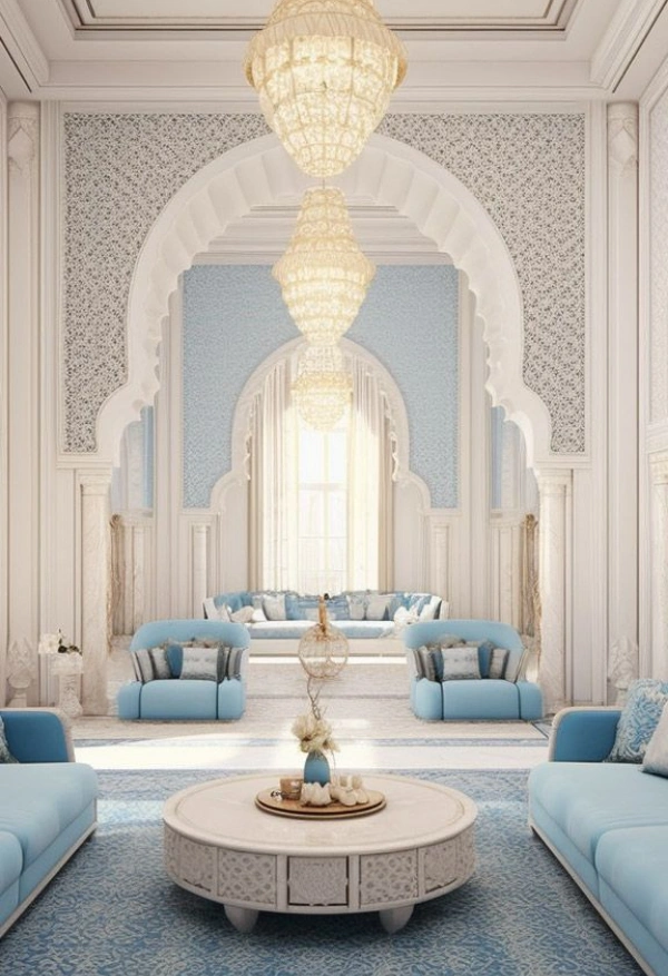 Arabic majlis Dubai with rich Arabic décor
